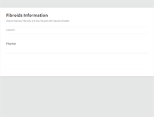 Tablet Screenshot of fibroidsinfo.net